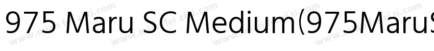 975 Maru SC Medium(975MaruSC Medium字体转换